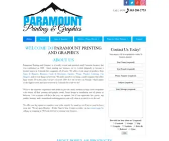 Paramountprinting.com(YourWebHosting) Screenshot