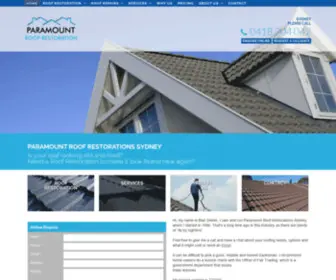 Paramountroofrestorations.com.au(Paramount Roof Restoration Pty Ltd) Screenshot