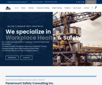 Paramountsafetyconsulting.com(Paramount Safety Consulting Inc) Screenshot