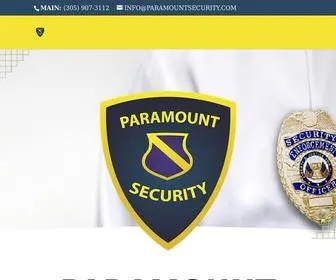 Paramountsecurity.com(Paramount Security) Screenshot