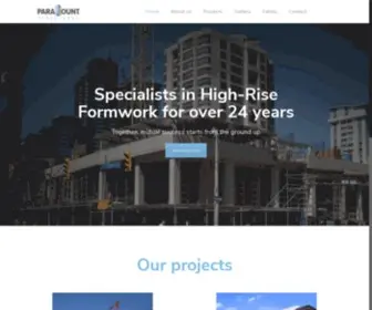Paramountstructures.ca(High-Rise Residential Concrete Applications) Screenshot