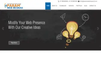 Paramwebdesigns.com(Web Design) Screenshot