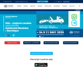 Paranaseguros.com.ar(Paraná Seguros) Screenshot