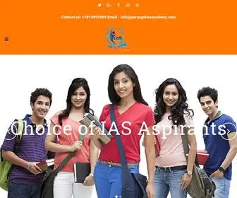 Parangatiasacademy.com(Top IAS Coaching Centres in Zirakpur) Screenshot