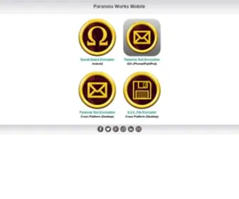 Paranoiaworks.mobi(Paranoia Works Encryption Software) Screenshot