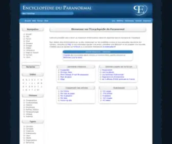 Paranormal-Encyclopedie.com(Encyclopédie du paranormal) Screenshot