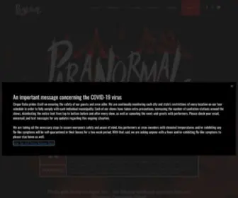 Paranormalcirque.com(Paranormal Cirque) Screenshot