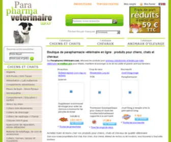 Parapharma-Veterinaire.com(Parapharma-vétérinaire) Screenshot