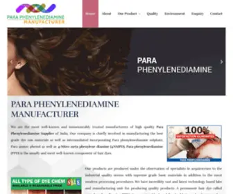 Paraphenylenediamine.com(Paraphenylenediamine) Screenshot