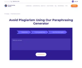 Paraphrasegenerator.org(The Top Paraphrase Generator for All Your Writing Needs) Screenshot