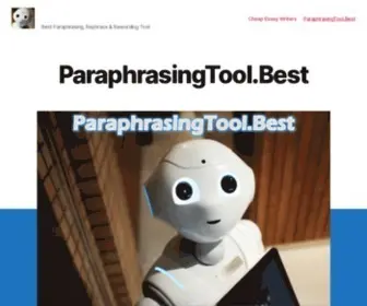 Paraphrasingtool.best(What does Paraphrasing Tool do) Screenshot