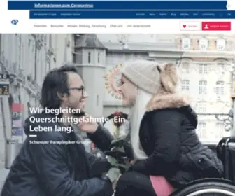 Paraplegie.ch(Schweizer Paraplegiker) Screenshot