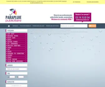 Parapluies-Publicitaire.com(Parapluie personnalisé) Screenshot