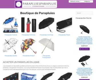 Parapluiesparapluie.com(Boutique de Parapluies) Screenshot