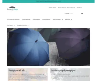 Paraplyshop.dk(Velkommen til en verden af paraplyer) Screenshot