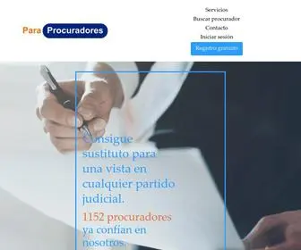 Paraprocuradores.com(Web profesional de Procuradores) Screenshot