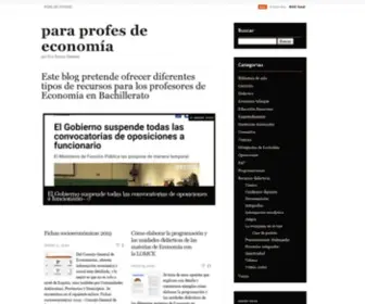 Paraprofesdeconomia.com(Para profes de economía) Screenshot