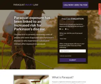 Paraquatinjurylaw.com(Paraquat Injury Law) Screenshot