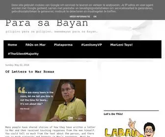 Parasabayan.org(Para sa Bayan) Screenshot