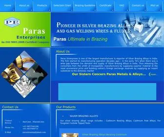 Parasalloys.com(Paras Alloys) Screenshot