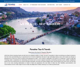 Parashartourandtravels.com(Parashar Tour & Travels) Screenshot