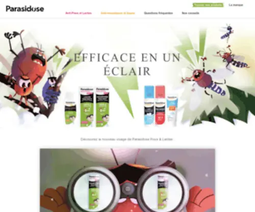 Parasidose.com(Traitement et Shampooing Naturel Anti) Screenshot