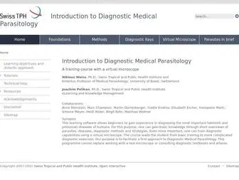 Parasite-Diagnosis.ch(Introduction to Diagnostic Medical Parasitology) Screenshot