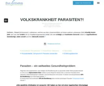 Parasitenfrei-Online.de(Gemeinnütziger Schweizer Verein Parasitenfrei) Screenshot