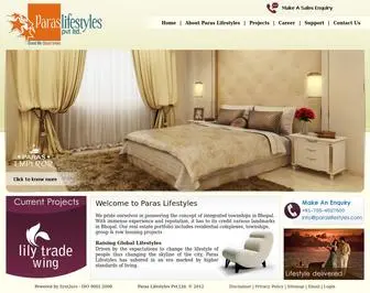 Paraslifestyles.com(Paras Lifestyles Pvt.Ltd) Screenshot