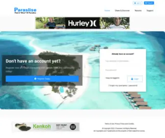 Paraslise.com(Find A Slice Of Paradise) Screenshot