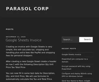 Parasolcorp.org(Parasol Corp) Screenshot