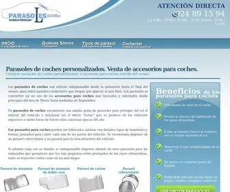 Parasolesdecoches.es(Parasoles para el coche con su Logo en 3 dias) Screenshot