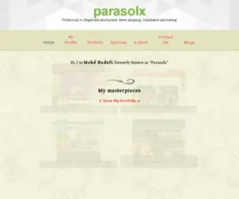 Parasolx.net(Professional in Drupal web development) Screenshot