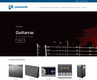 Parasonido.com(Audio Profesional e Instrumentos Musicales) Screenshot