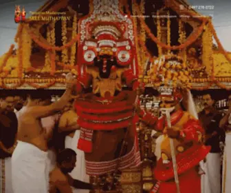 Parassinimadappurasreemuthappan.com(Parassini Madappura Sree Muthappan Temple (Official Website)) Screenshot