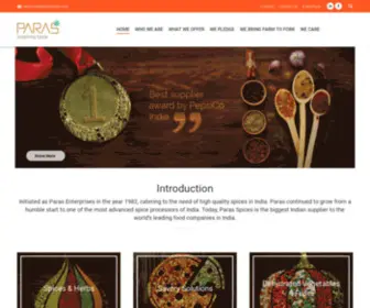 Parasspices.com(Inspiring taste) Screenshot