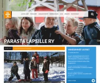 Parastalapsille.fi(Parasta Lapsille ry) Screenshot