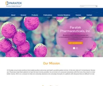 Paratekpharma.com(Paratek Pharmaceuticals (NASDAQ: PRTK)) Screenshot