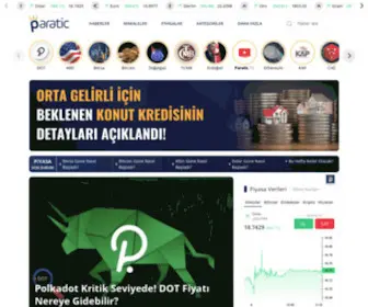 Paratic.com(Türkiye'nin Para Portalı) Screenshot