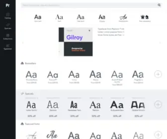 Paratype.com(Excellent fonts for your project) Screenshot