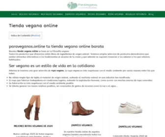 Paraveganos.online(Tienda vegana online) Screenshot