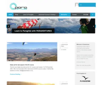 Paraventures.co.nz(Paraventures Paragliding) Screenshot