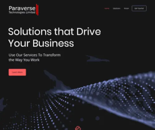 Paraversetl.com(Paraverse Technologies Limited) Screenshot