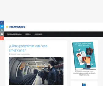 Paravisados.com(Consejos, recursos y guías para solicitar visa) Screenshot