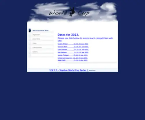 Parawcs.com(Parachute WORLD CUP Series) Screenshot