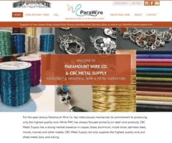 Parawire.com(Colored craft wire for the creative class) Screenshot