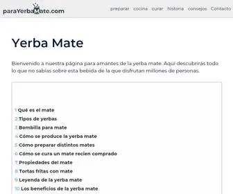 Parayerbamate.com(Yerba Mate) Screenshot