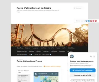 Parc-Attraction-Loisirs.fr(Votre guide des parcs) Screenshot