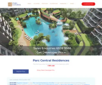Parc-Central-Residences.com(Parc Central Residences EC by Hoi Hup) Screenshot
