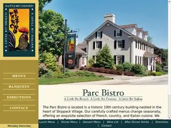 Parcbistro.net(The Parc Bistro) Screenshot